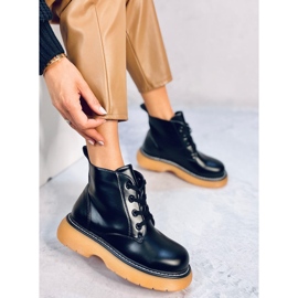 Botas Gaia BLACK+Y bovver preto 1