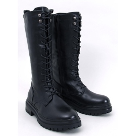Botas pretas com cadarço Spear preto 1