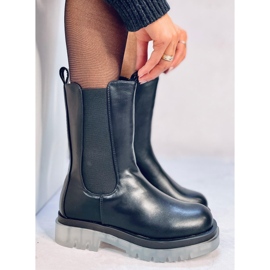 Bota Chelsea com cano alto Troy Black preto 1 Bota Chelsea com cano alto Troy Black preto 1