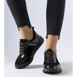 Tênis Castelfidardo de couro preto 1