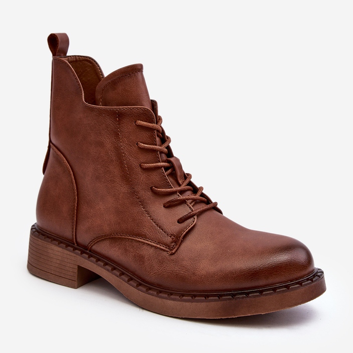 Botas rasteiras clássicas femininas marrom Ballisa castanho 2