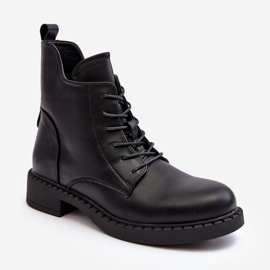 Botas rasas femininas clássicas pretas Ballisa preto 2