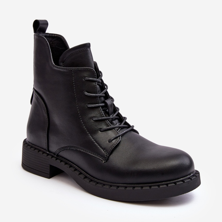 Botas rasas femininas clássicas pretas Ballisa preto 2