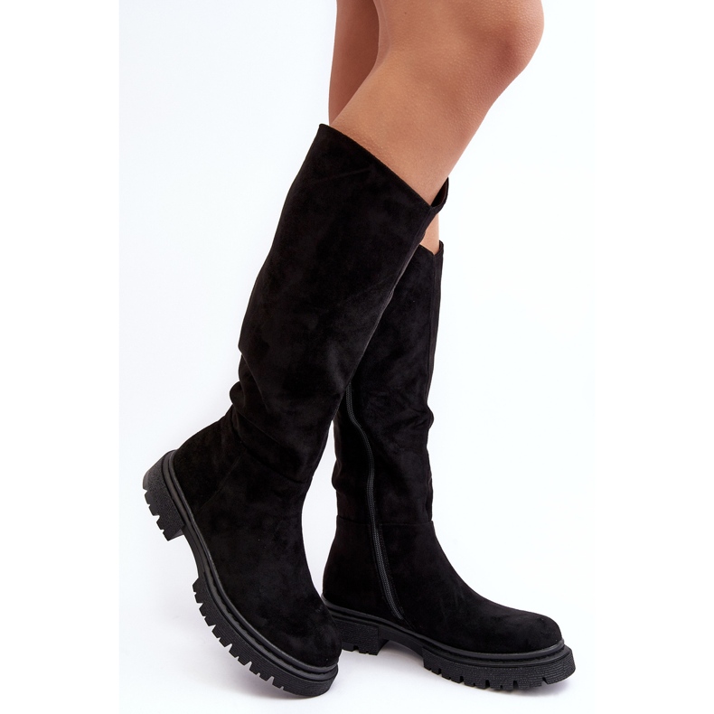Botas femininas com isolamento acima do joelho Heliofa pretas preto 1 Botas femininas com isolamento acima do joelho Heliofa pretas preto 1