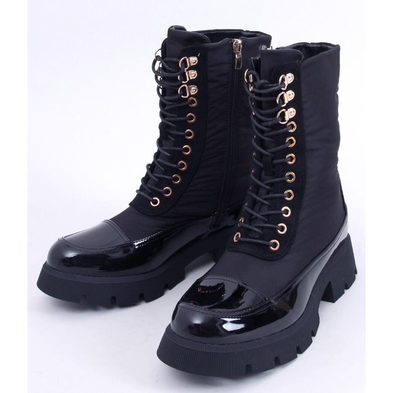 Botas com cadarço Merced Black preto 2