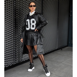 Tênis preto Bolman com plataforma alta 1