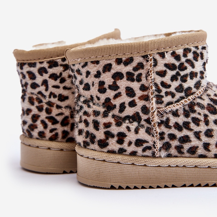 Botas de neve quentes para crianças Bege Gooby 2