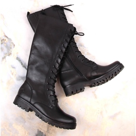 Botas isoladas Rieker, couro W 78543-00 preto 1
