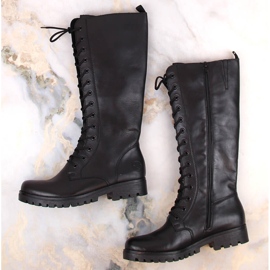 Botas isoladas Rieker, couro W 78543-00 preto 2
