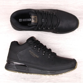 Sapatos masculinos de couro preto, tênis Cruiser Bustagrip 2