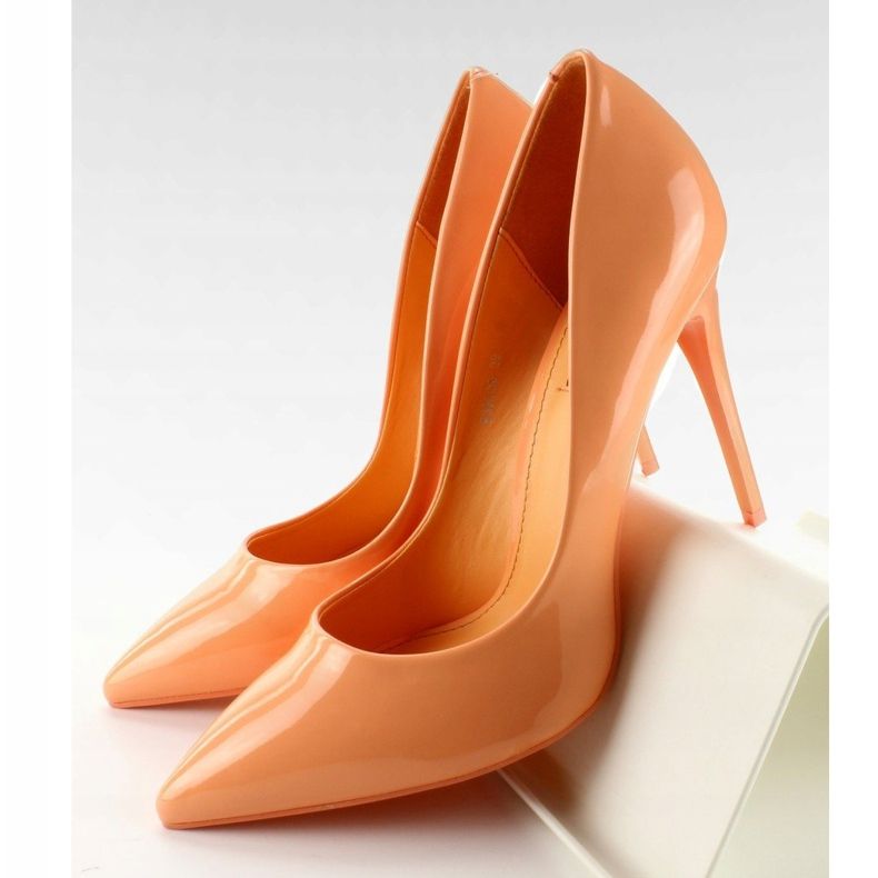 Alfinetes E396 laranja com verniz liso 1