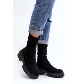 Botas Workers Slip-On com salto plano, Divella Preta preto 1