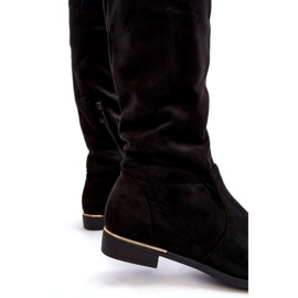 Super Me Botas femininas acima do joelho com salto plano, Bikka preta preto 3 Super Me Botas femininas acima do joelho com salto plano, Bikka preta preto 3