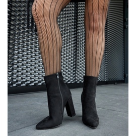 Botins Borgetto pretos em camurça ecológica 1