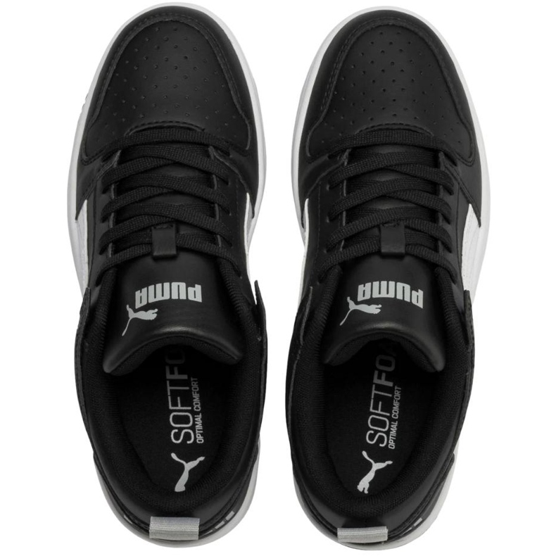 Sapatos infantis Puma Rebound Layup Lo Sl pretos 370490 02 1