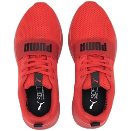 Calçado infantil vermelho Puma Wired Run Jr. 374214 05 1
