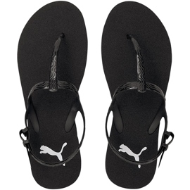 Sandálias femininas Puma Cozy Sandal Wns preto 375212 01 1