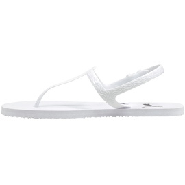 Puma Cozy Sandal Wns sandálias femininas brancas 375212 02 branco 1