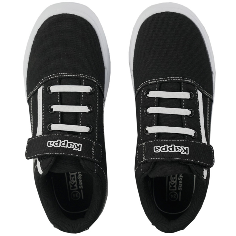 Calçados infantis Kappa Chose Sun K preto e branco 260691K 1110 1