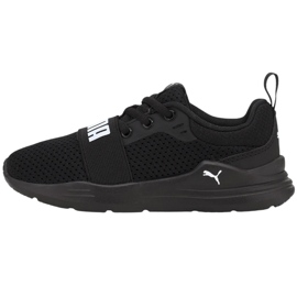 Calçados infantis Puma Wired Run pretos 374216 01 1
