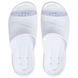 Chinelos Nike Victori One Slide femininos brancos CZ7836 100 1