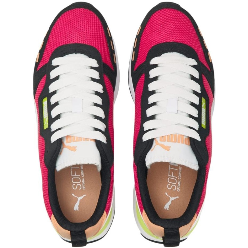 Sapatos femininos Puma R78 preto-rosa-branco 373117 56 1
