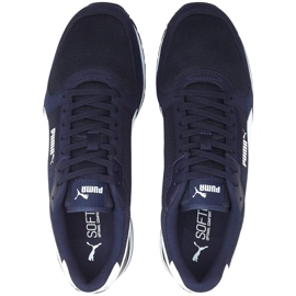 Sapatos masculinos Puma St Runner v3 Mesh, azul marinho 384640 02 1