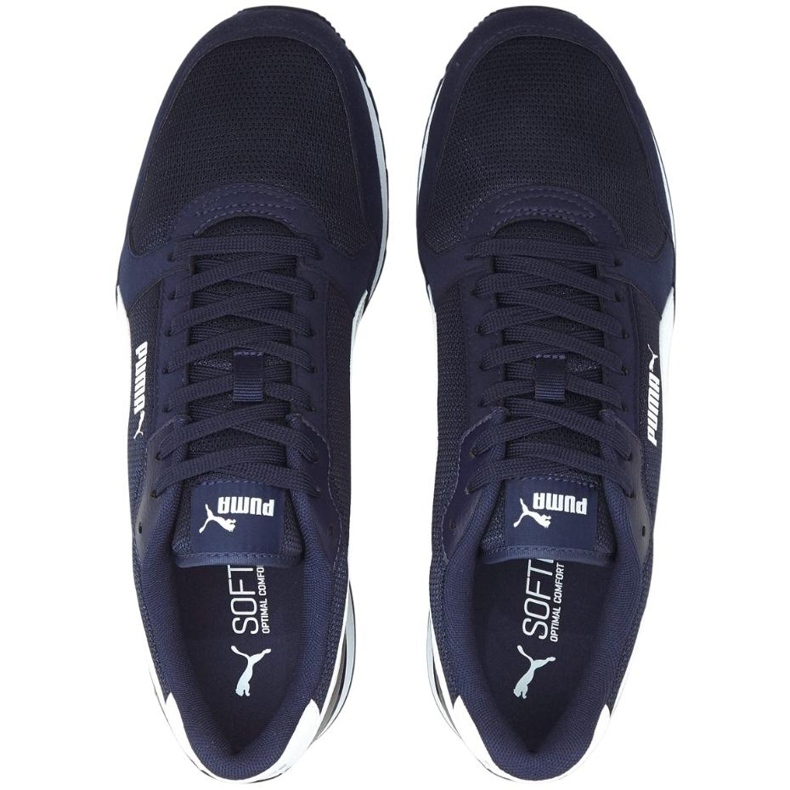 Sapatos masculinos Puma St Runner v3 Mesh, azul marinho 384640 02 1