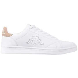 Sapatos femininos Kappa Limit branco e bege 243049 1042 1