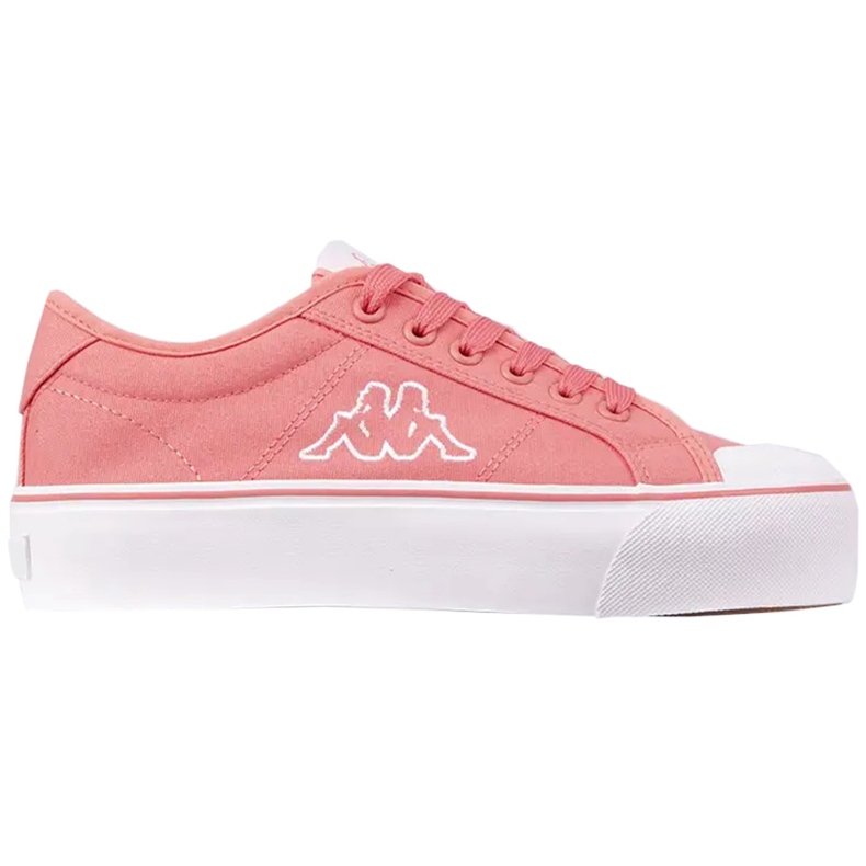 Sapatos femininos Kappa Boron Low Pf rosa e branco 243162 2210 1