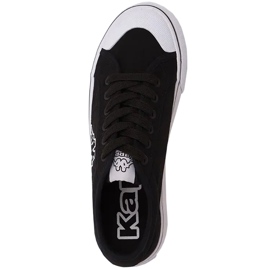 Sapatos femininos Kappa Boron Low Pf preto e branco 243162 1110 2