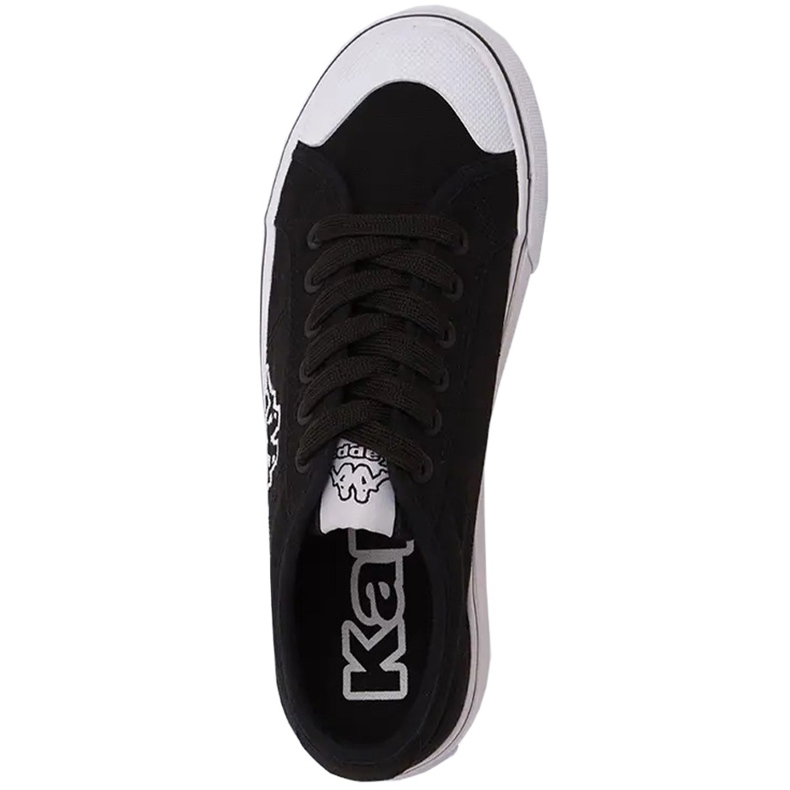 Sapatos femininos Kappa Boron Low Pf preto e branco 243162 1110 2