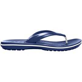 Chinelos femininos Crocs Crocband Flip, azul marinho 11033 410 1