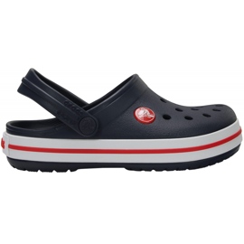 Tamancos infantis Crocs Kids Crocband Clog azul marinho e vermelho 207006 485 1
