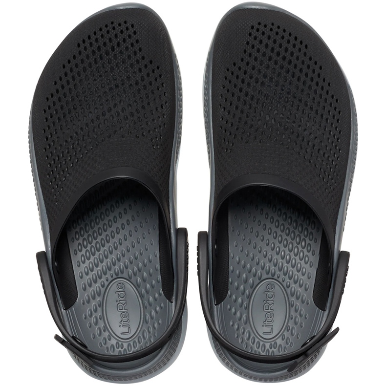 Tamancos Crocs LiteRide 360 ​​​​Clog preto e cinza 206708 0DD 2