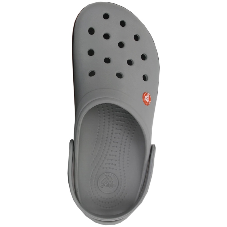 Tamancos masculinos Crocs Crocband Clog cinza e laranja 11016 01U 2