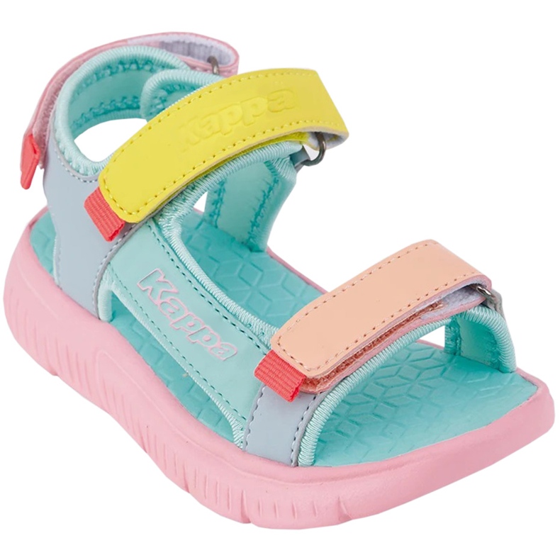 Sandálias infantis Kappa Kana Mf rosa e menta 260886MFK 2117 multicolorido 1