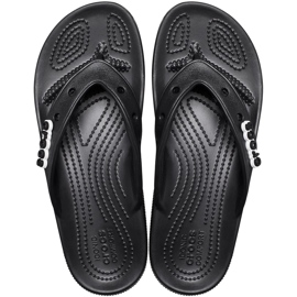 Chinelos Crocs Classic Flip pretos 207713 001 2