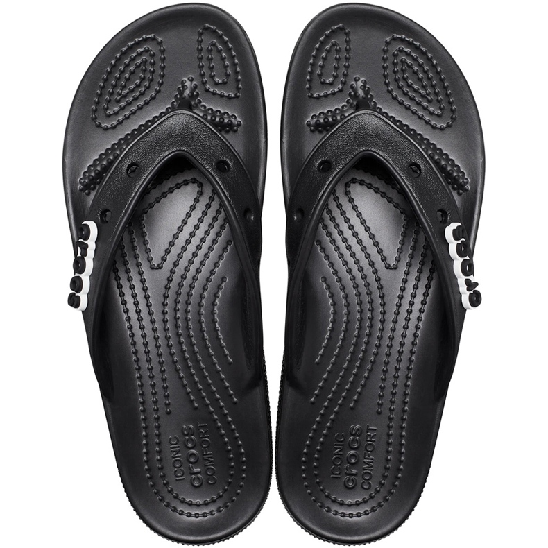 Chinelos Crocs Classic Flip pretos 207713 001 2