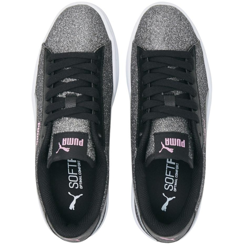 Calçado infantil Puma Smash v2 Glitz Glam prata 367377 26 2