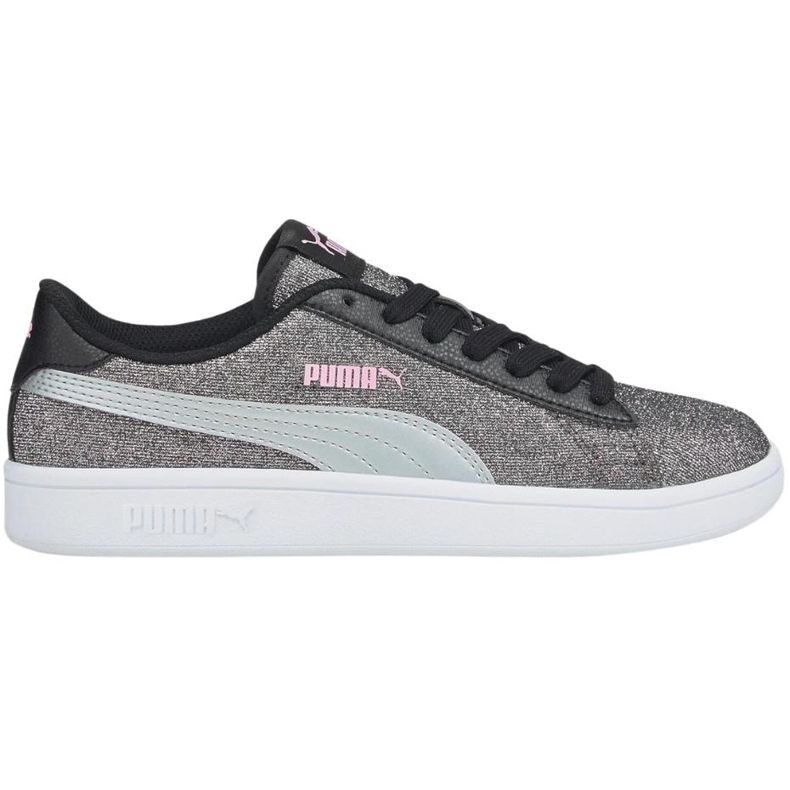 Calçado infantil Puma Smash v2 Glitz Glam prata 367377 26 1