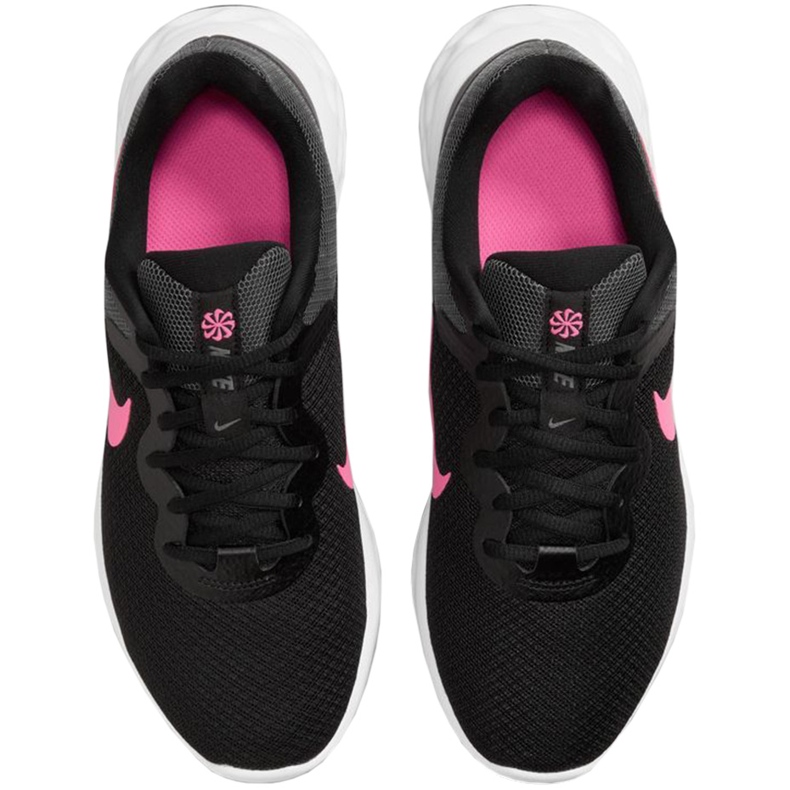 Tênis feminino Nike Revolution 6 Next preto e rosa DC3729 002 2