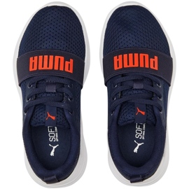 Calçado infantil Puma Wired Run Ps, azul marinho 374216 21 2