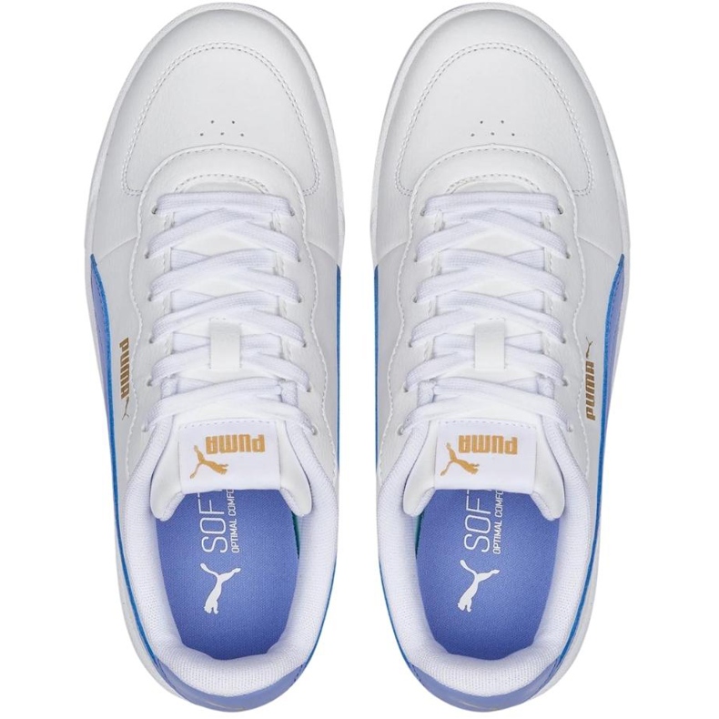 Sapatos femininos Puma Skye Clean branco-azul 380147 13 2