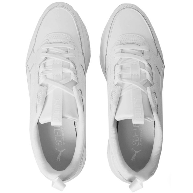 Sapatos masculinos Puma R78 Trek Lth brancos 383202 02 2