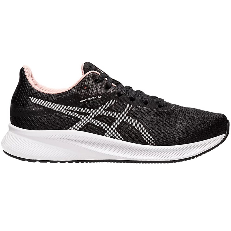Tênis de corrida feminino Asics Patriot 13, preto e rosa 1012B312 003 1