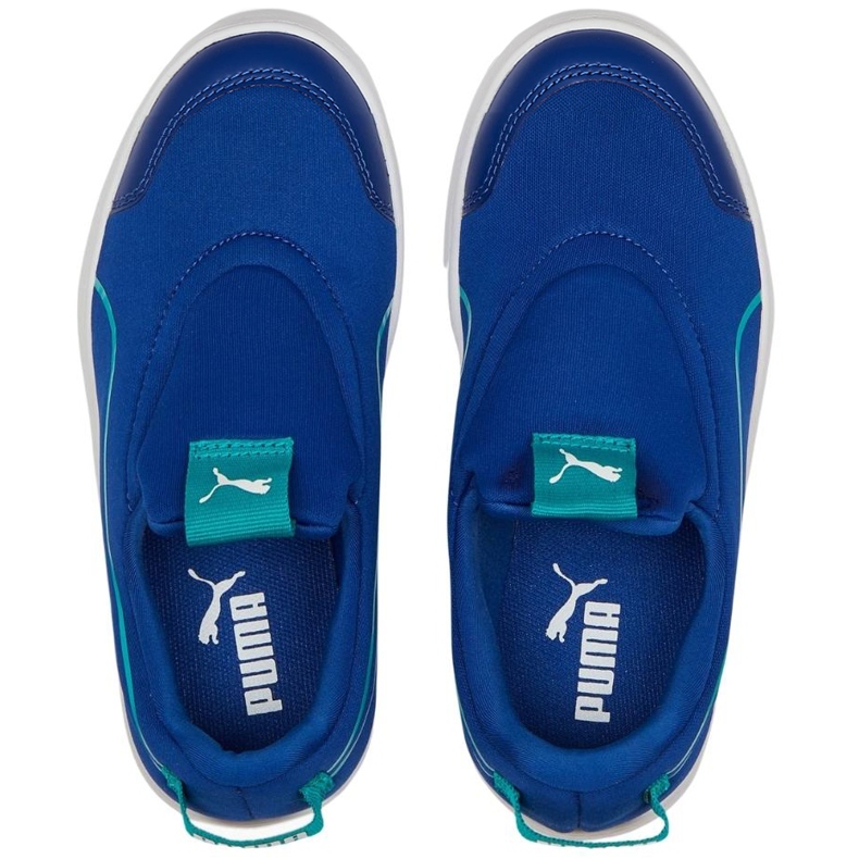 Sapatos infantis Puma Courtflex v2 Slip On Ps azul 374858 11 2