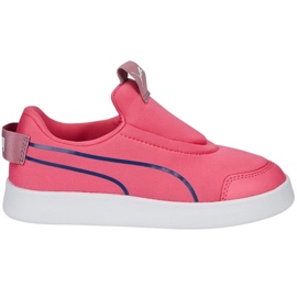Sapatos infantis Puma Courtflex v2 Slip On Ps rosa 374858 12 1