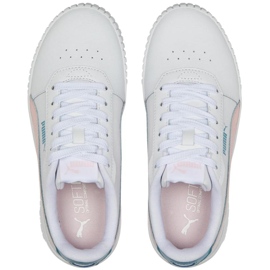 Calçado infantil Puma Carina 2.0 Jr branco-rosa 386185 05 2