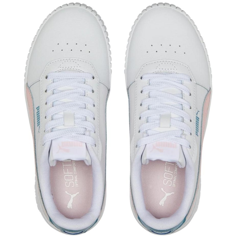 Calçado infantil Puma Carina 2.0 Jr branco-rosa 386185 05 2